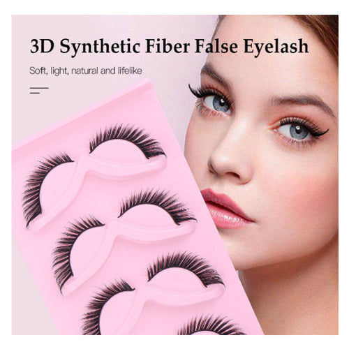 15Pairs Fluffy Cat Eye Lashes Natural 3D Wispy Look